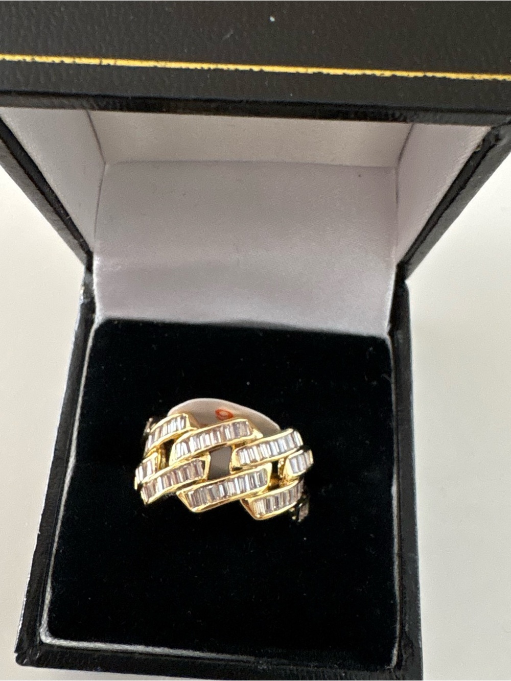 Bomb Party April26 Catwalk Worthy Ring RG66957 Diamond CZ Gold Plating
